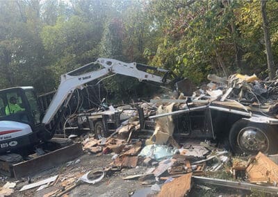 RV Disposal with a Bobcat