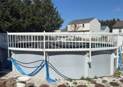 Above ground pool before removal